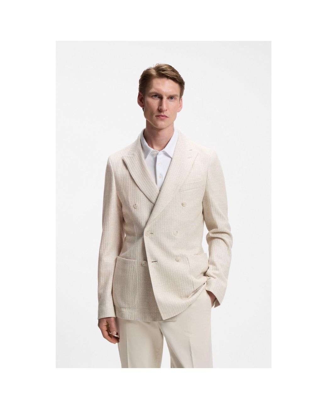 Boss Natural Slim-Fit Blazer for men