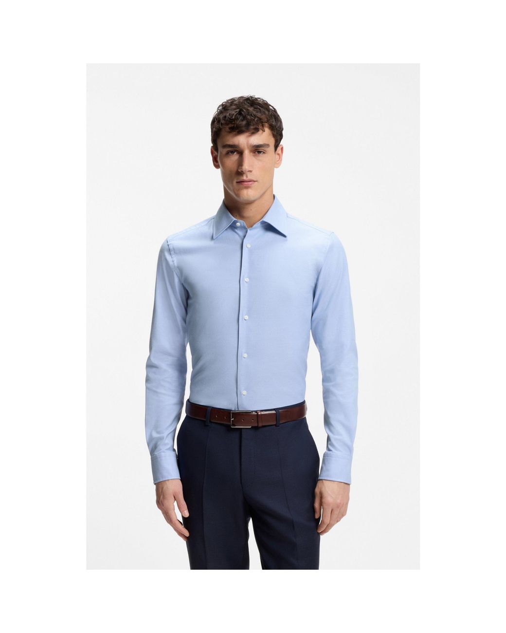 Boss Blue Slim-Fit Shirt for men