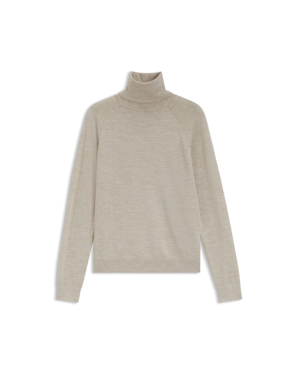 Boss Natural Slim-Fit Rollneck Sweater