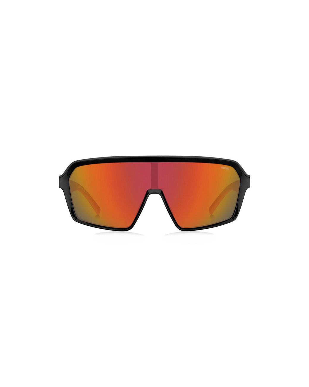 HUGO Black Mask-Style Sunglasses With Shaded Lenses for men