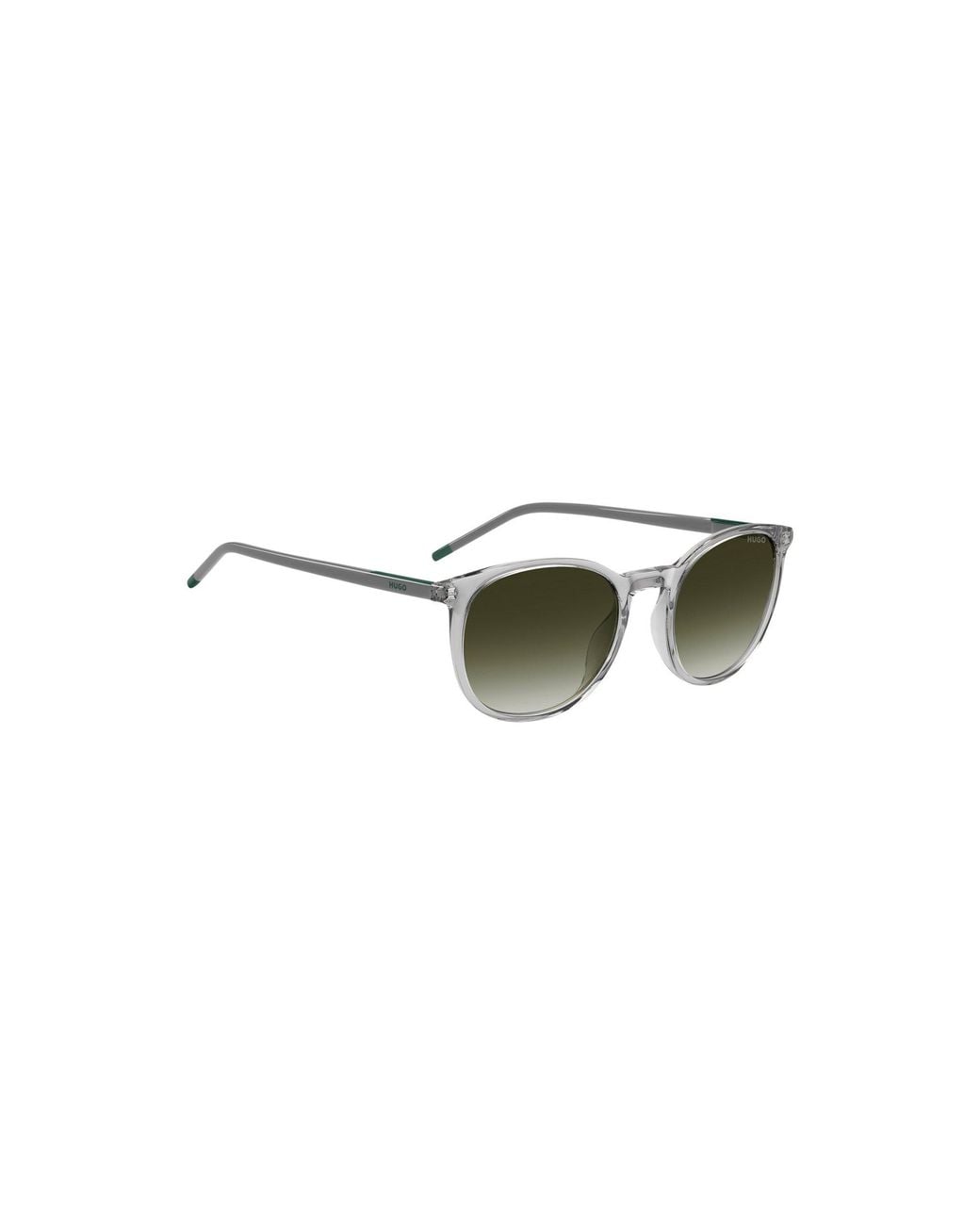 HUGO Green Transparent- Sunglasses With Logo for men