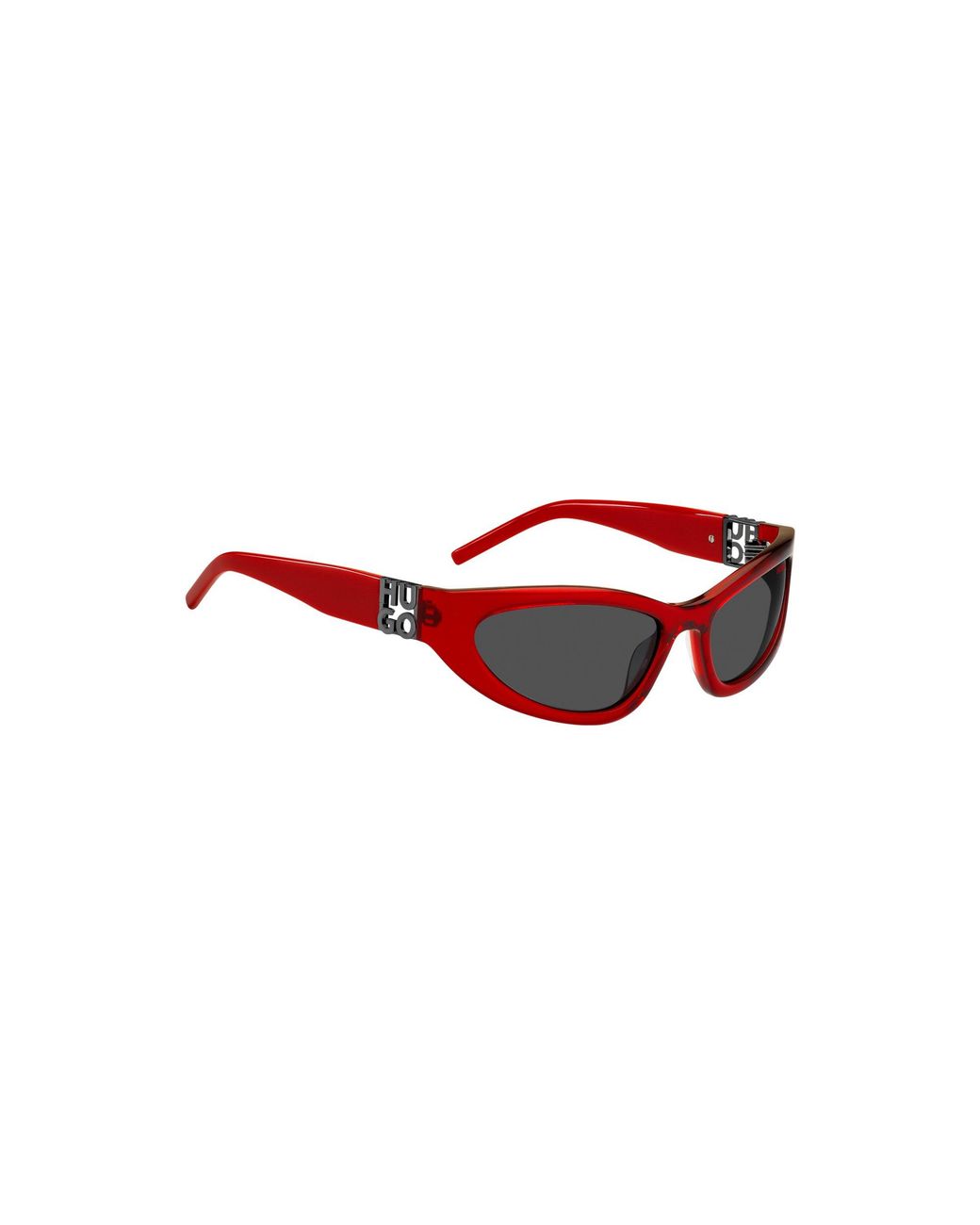 HUGO Red-acetate Optical Frames With 3d Monogram Men's Eyewear for men