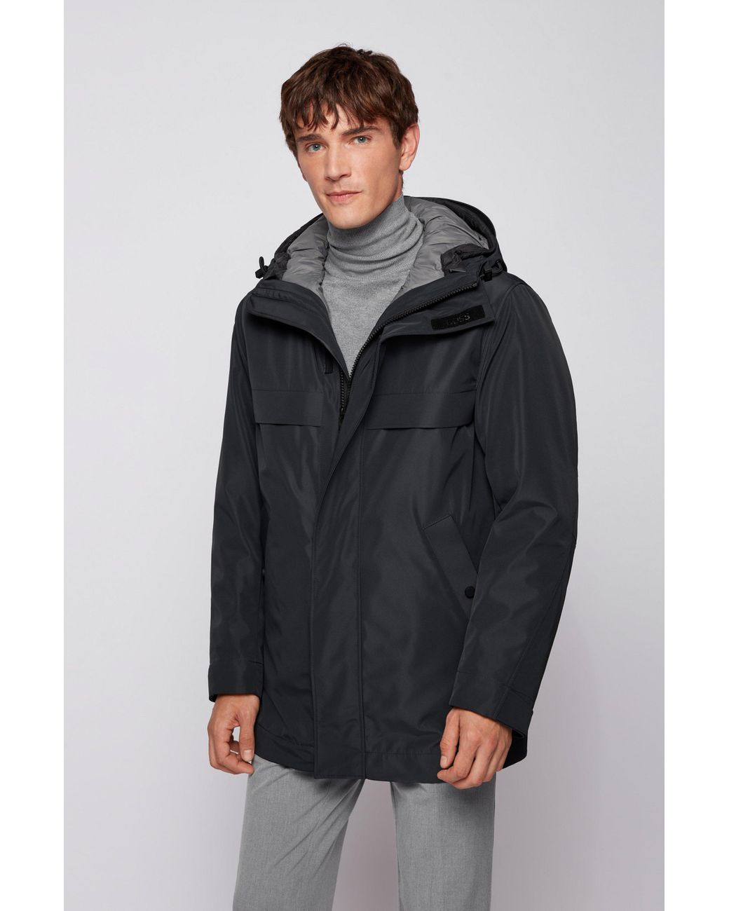 BOSS by HUGO BOSS Three-in-one Parka Jacket With Detachable Quilted ...