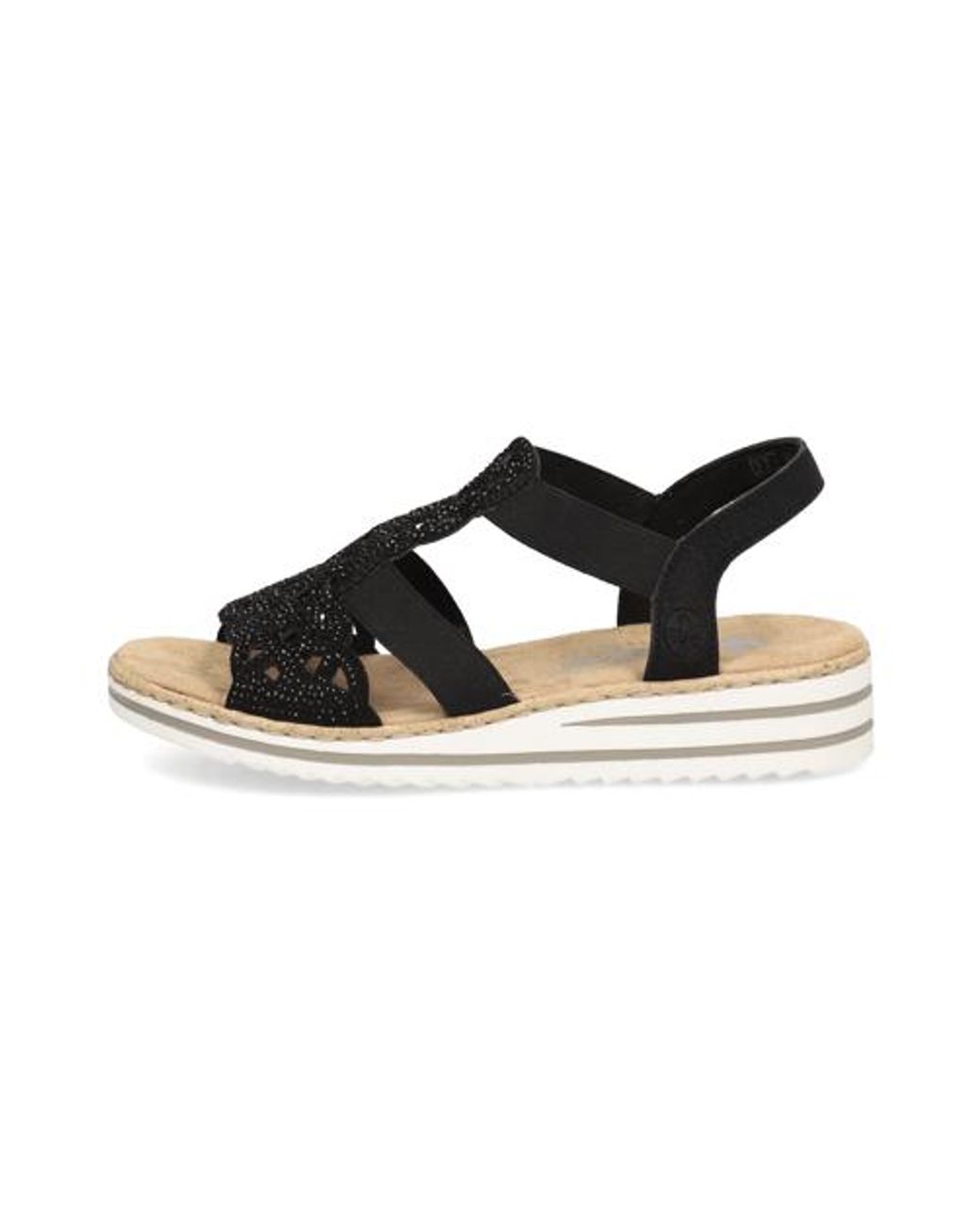 Rieker Black Sandalen V0646