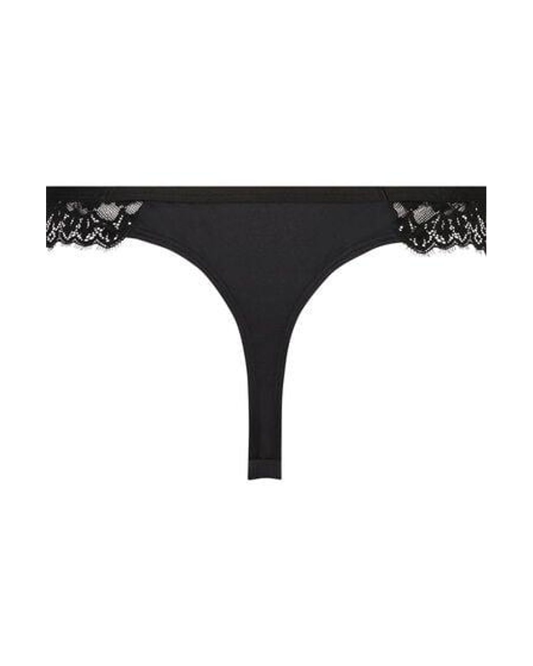 Hunkemöller Black Daisy Thong
