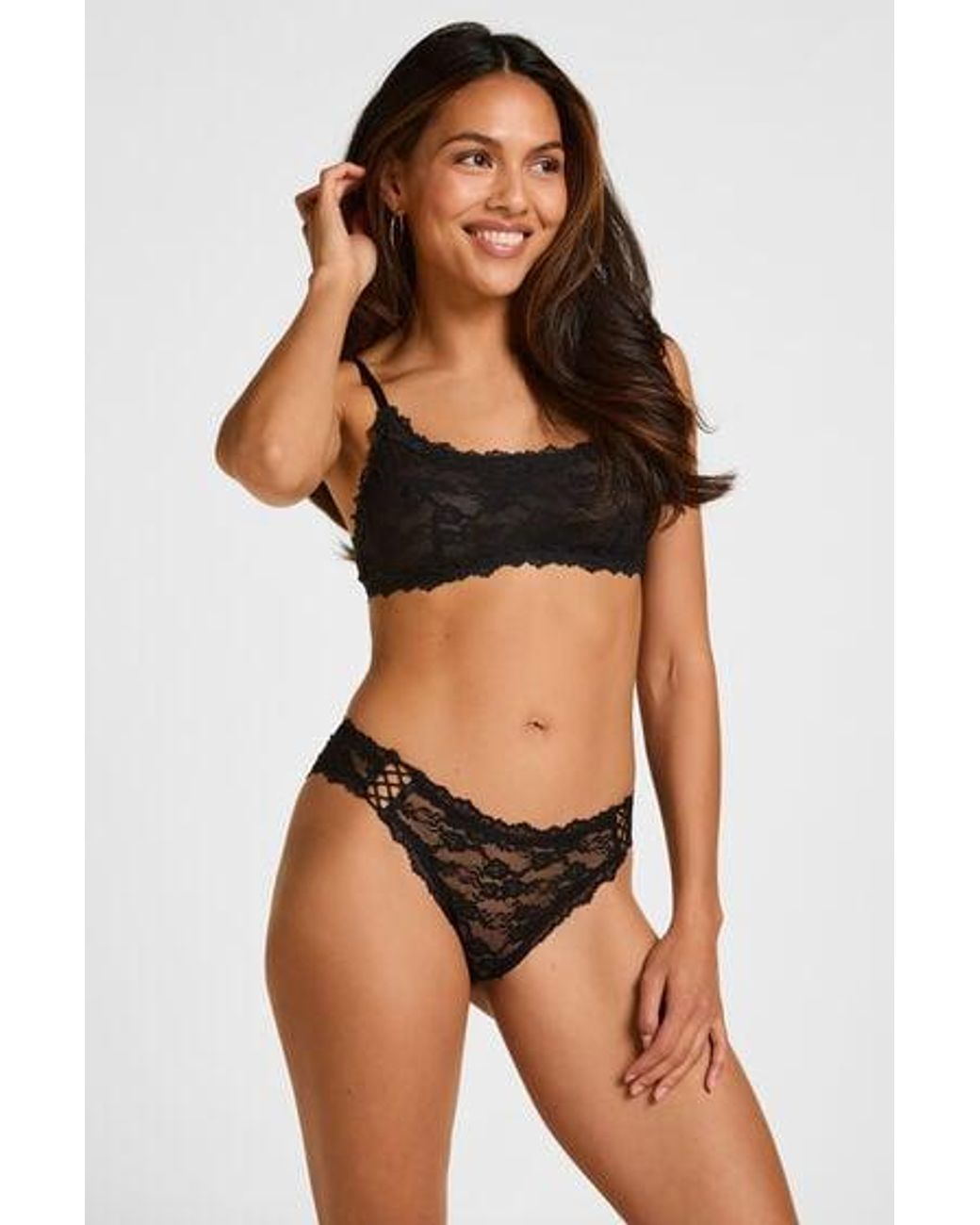 Hunkemöller Black Highleg Brazilian Aveline