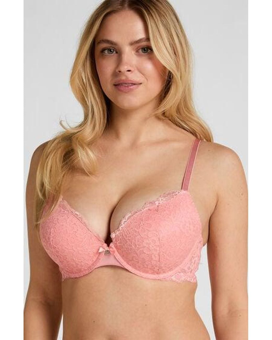 Hunkemöller Pink Marine Padded Underwired Push-Up Bra