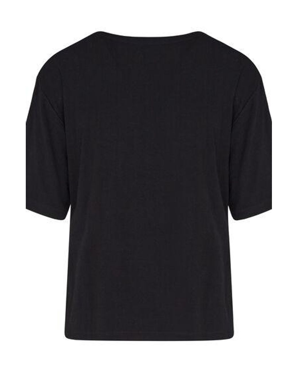 Hunkemöller Black Pyjama Top Jersey Essential