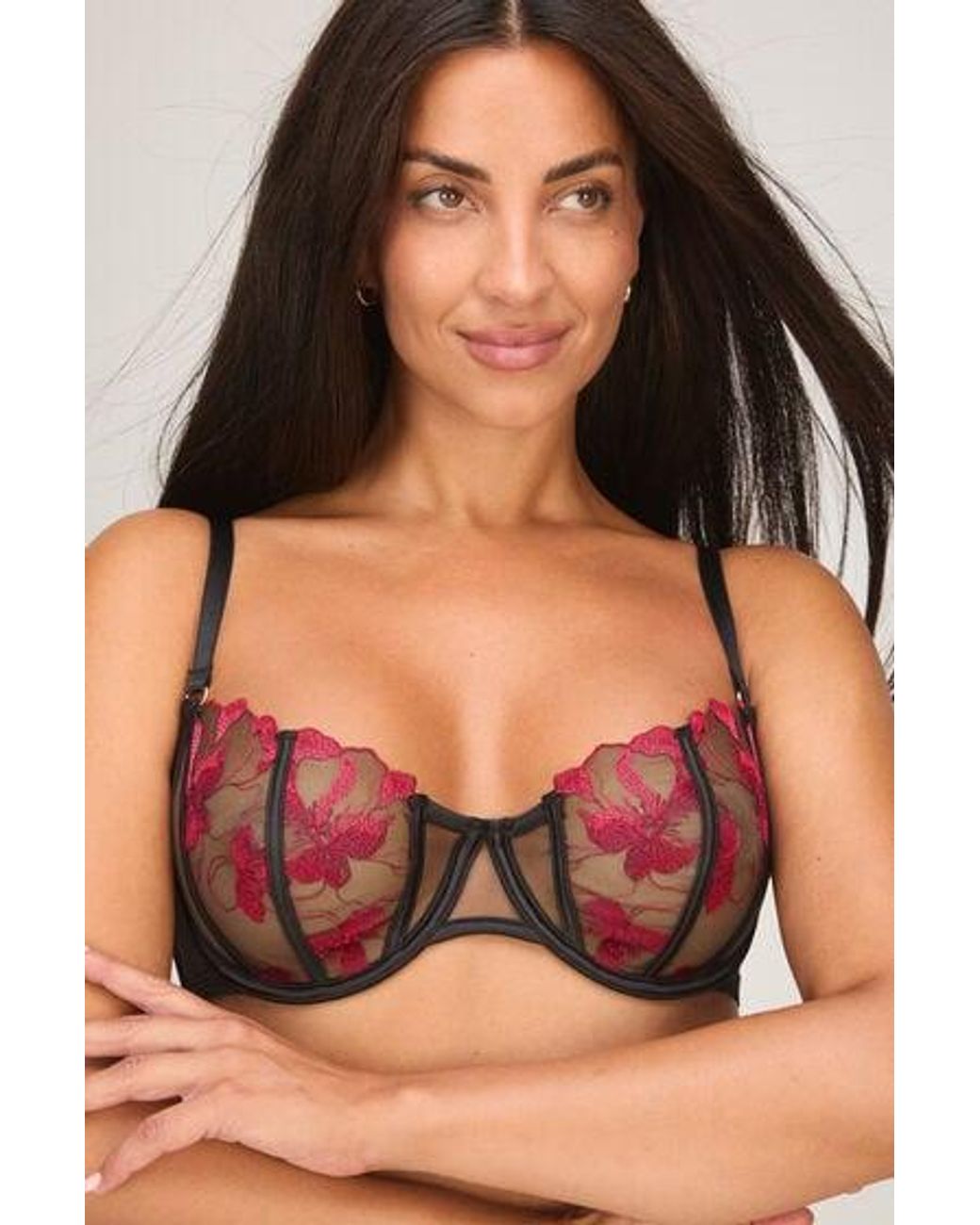 Hunkemöller Black Non-Padded Underwired Bra Dahlia