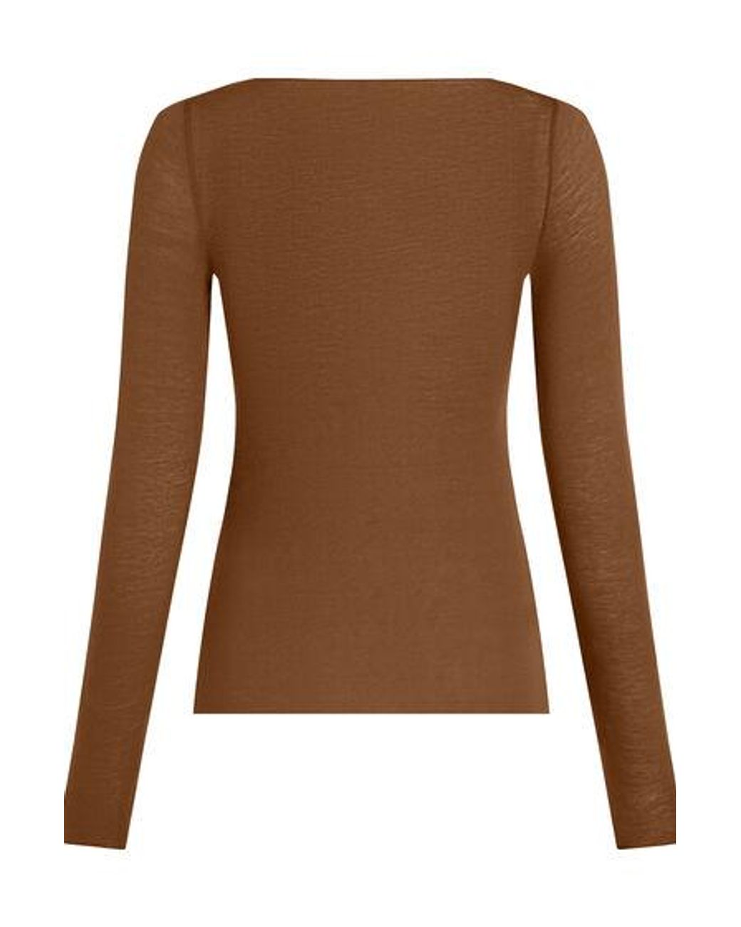 Hunkemöller Brown Super Soft Boatneck Shirt With Cashmere