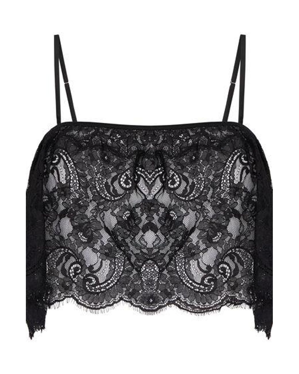 Hunkemöller Black Cami Short Allover Lace Legacy