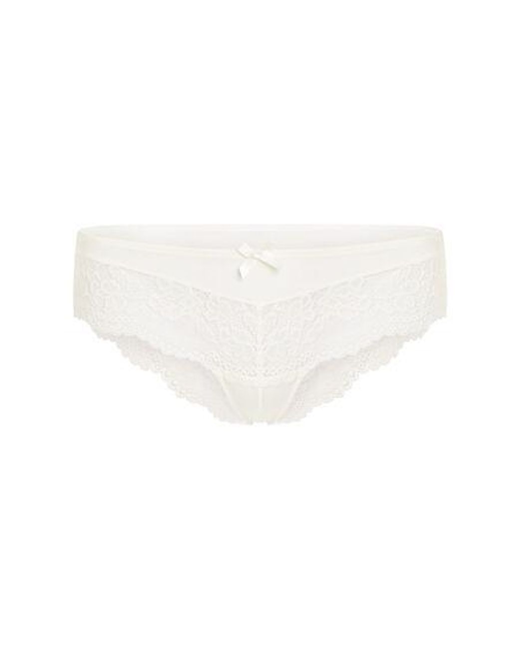 Hunkemöller White Valencia Brazilian Shorts