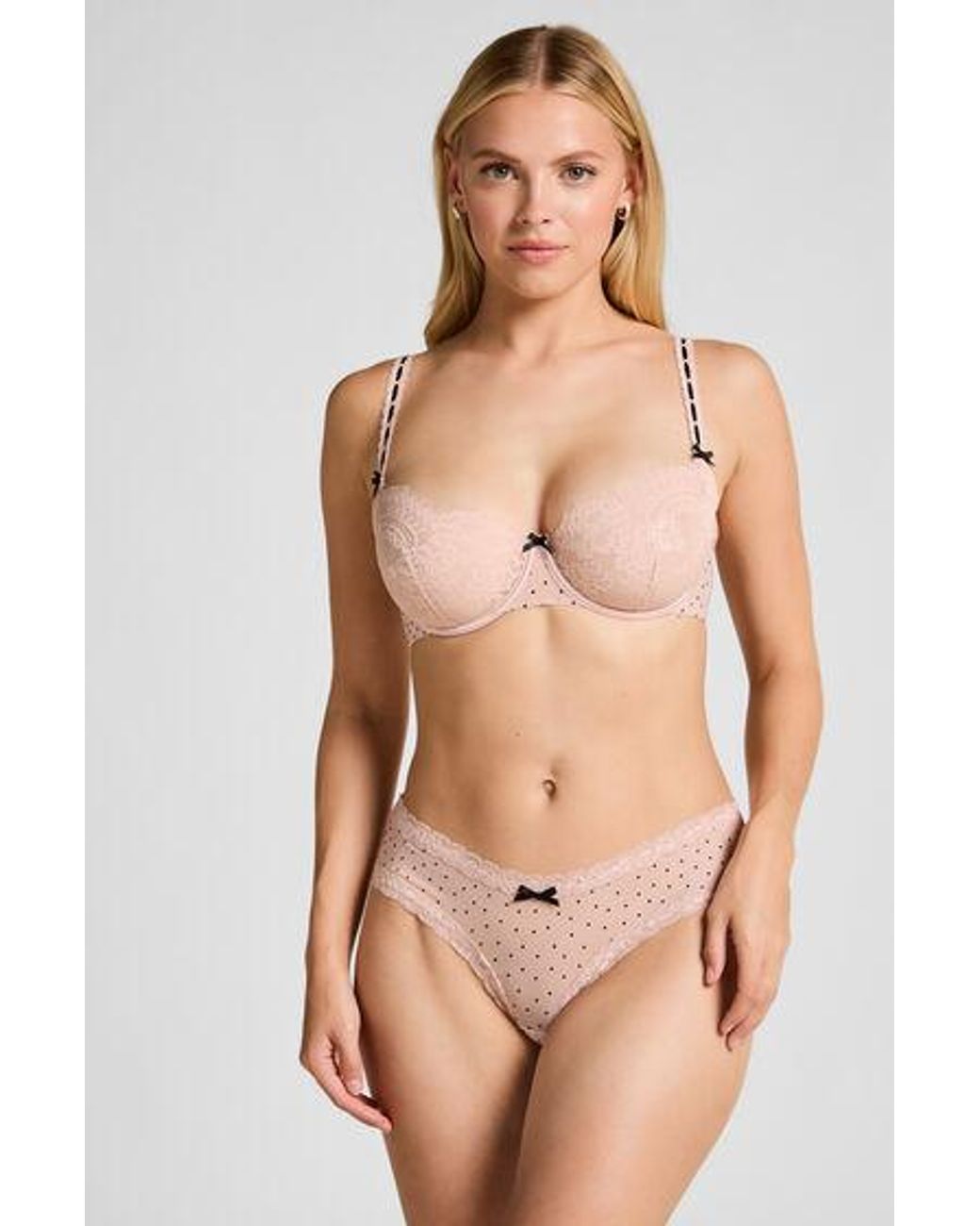 Hunkemöller Natural V-Shape Brazilian Dot Flock