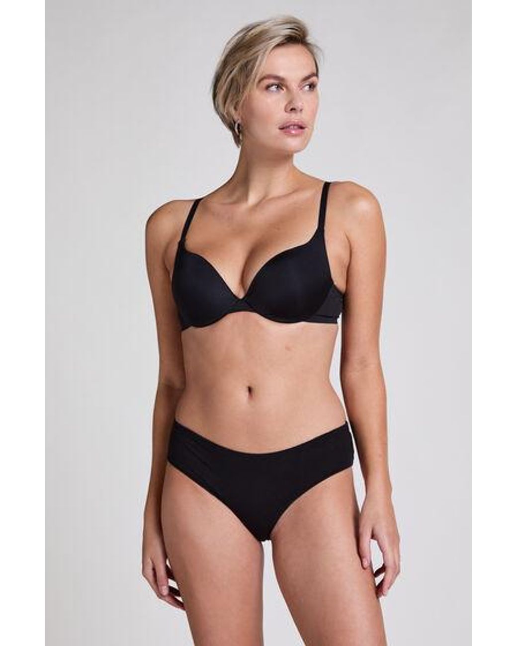Hunkemöller Black Cotton Kira Brazilian