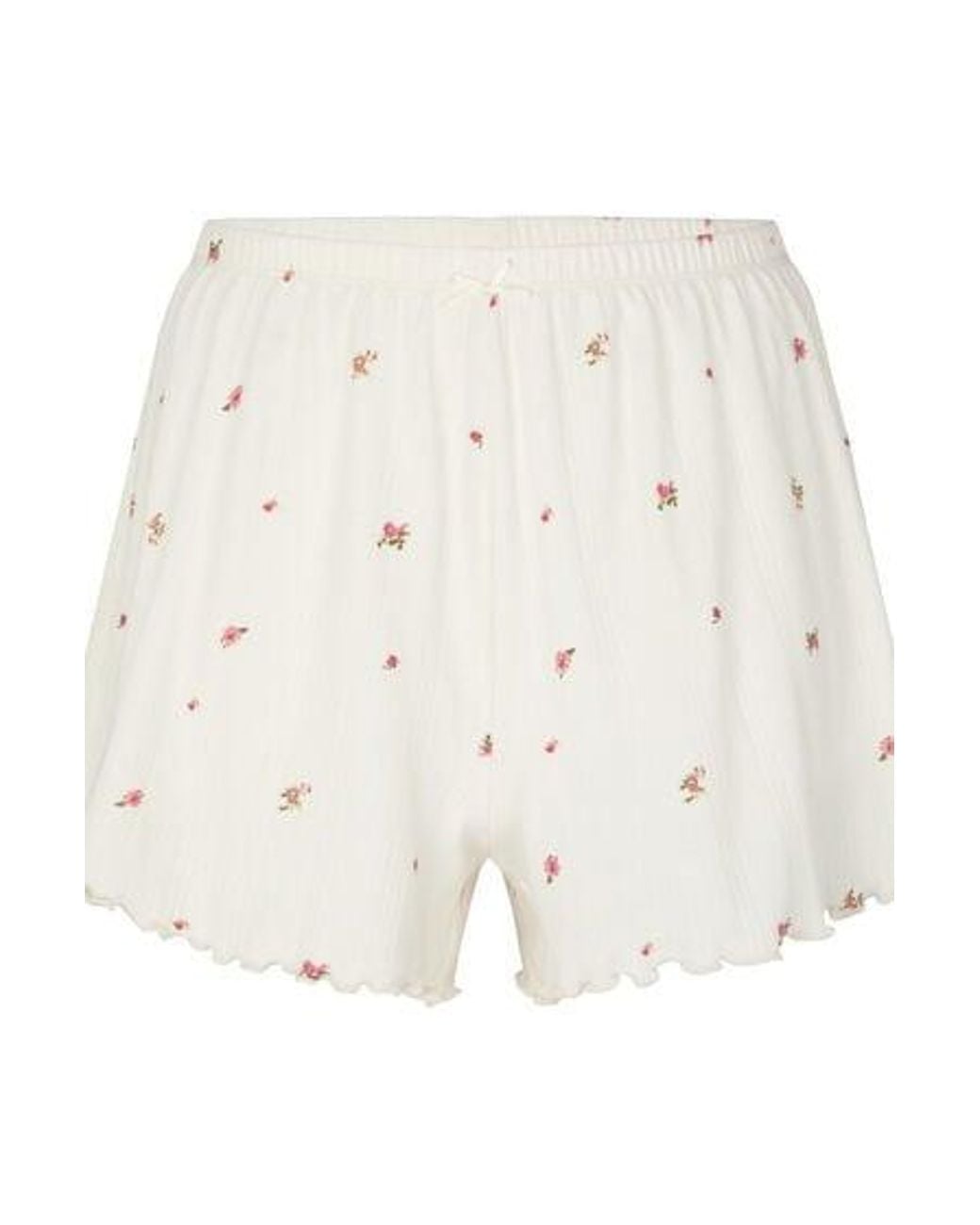 Hunkemöller White Pyjama Short Pointelle