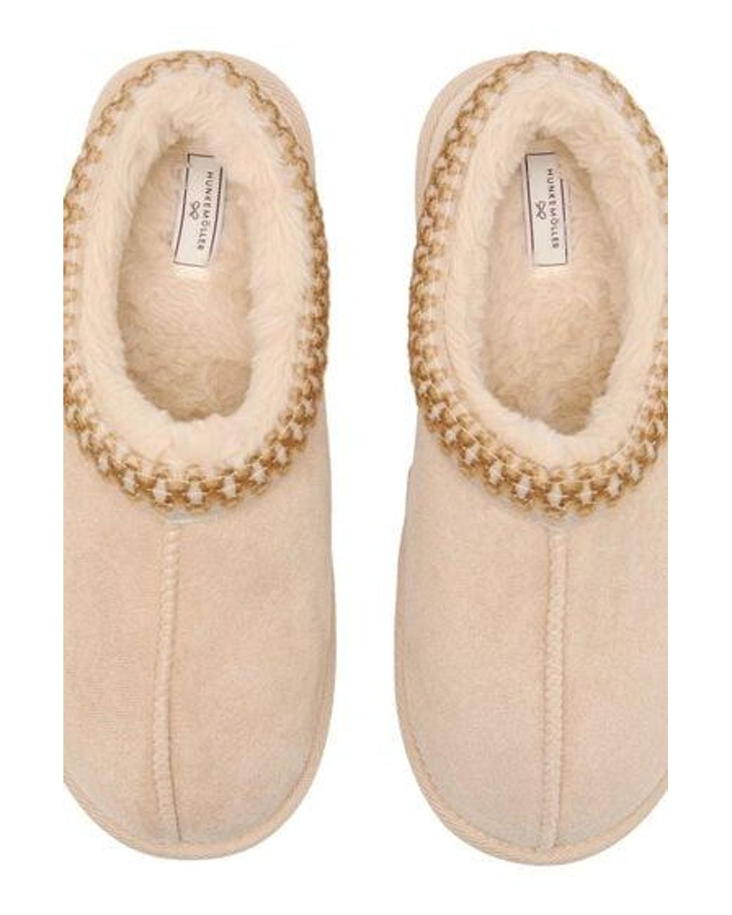 Hunkemöller Red Slipper Boot Faux Suede Stitching