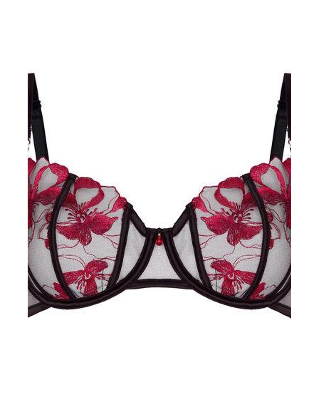 Hunkemöller Black Non-Padded Underwired Bra Dahlia