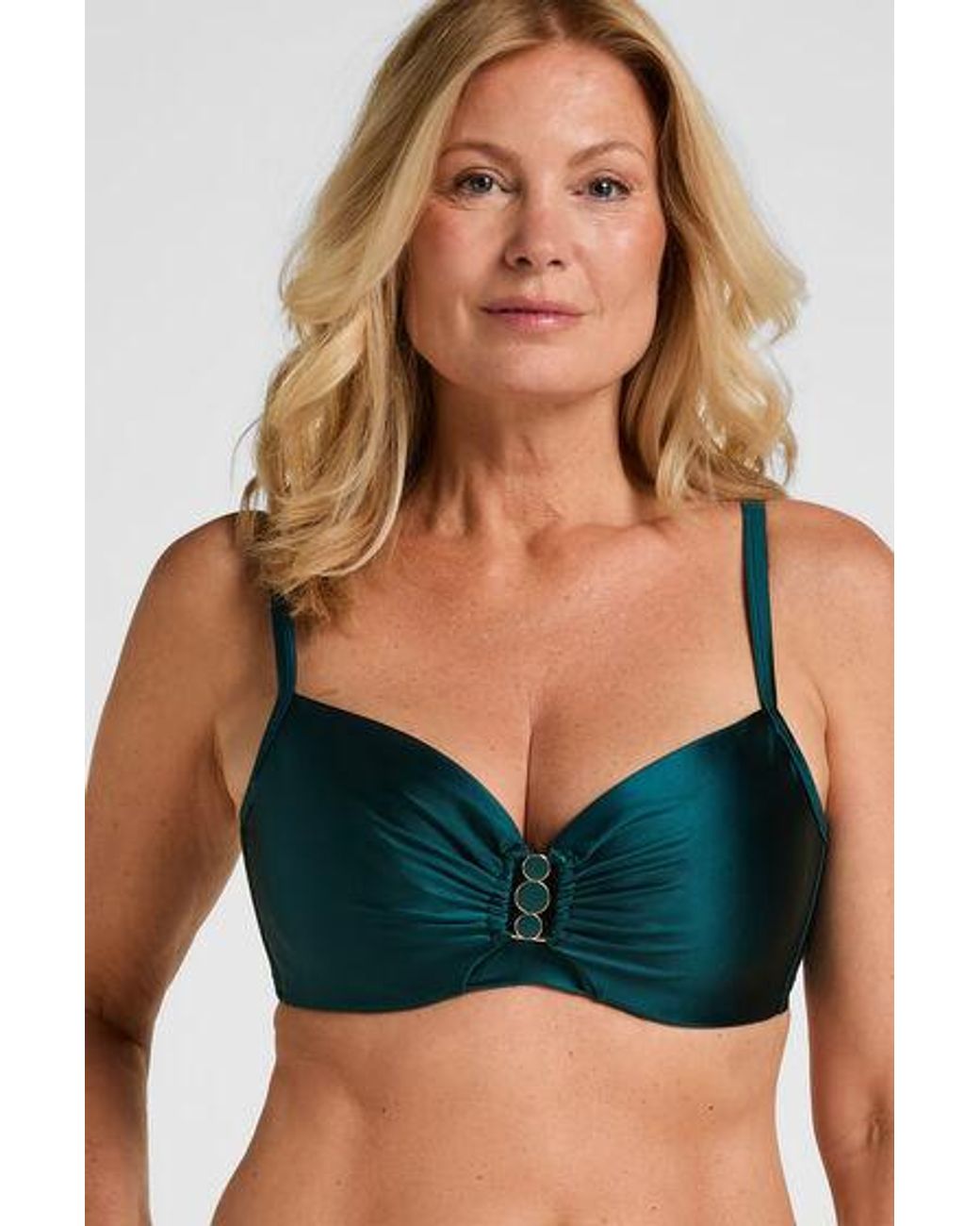 Hunkemöller Green Non-Padded Underwired Bikini Top Dominica