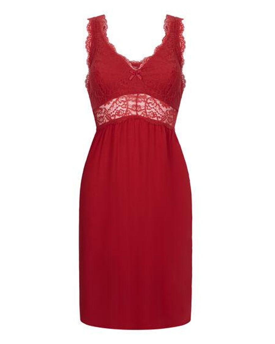 Hunkemöller Red Nora Lace Slip Dress