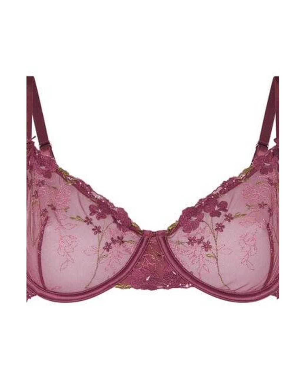 Hunkemöller Black Peonie Non-Padded Underwired Bra
