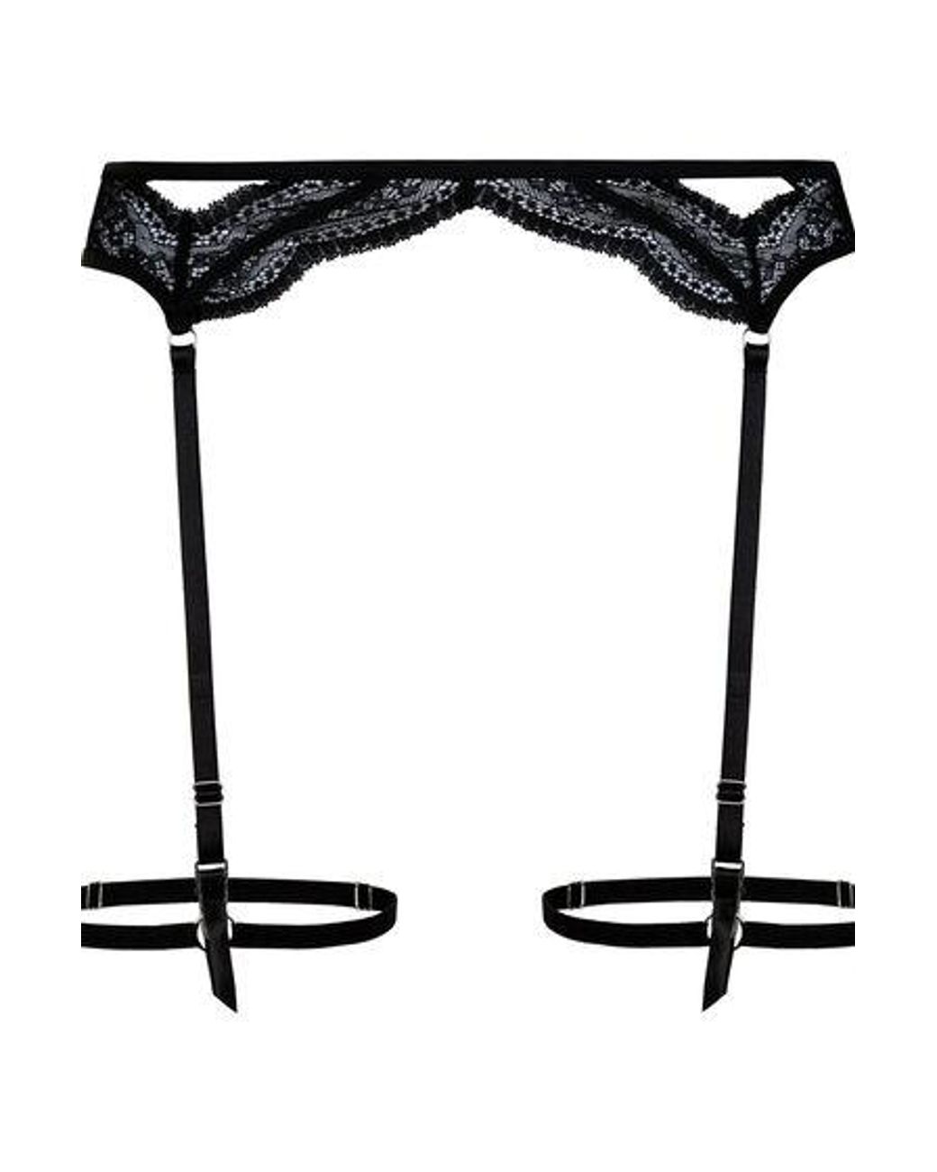 Hunkemöller Black Isabelle Suspenders