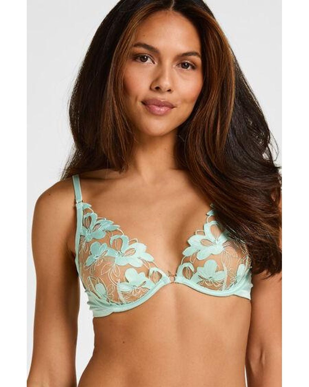 Hunkemöller Green Non-Padded Underwired Bra Beatrice