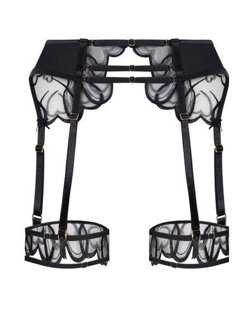 Hunkemöller Black Olivia Suspenderbelt