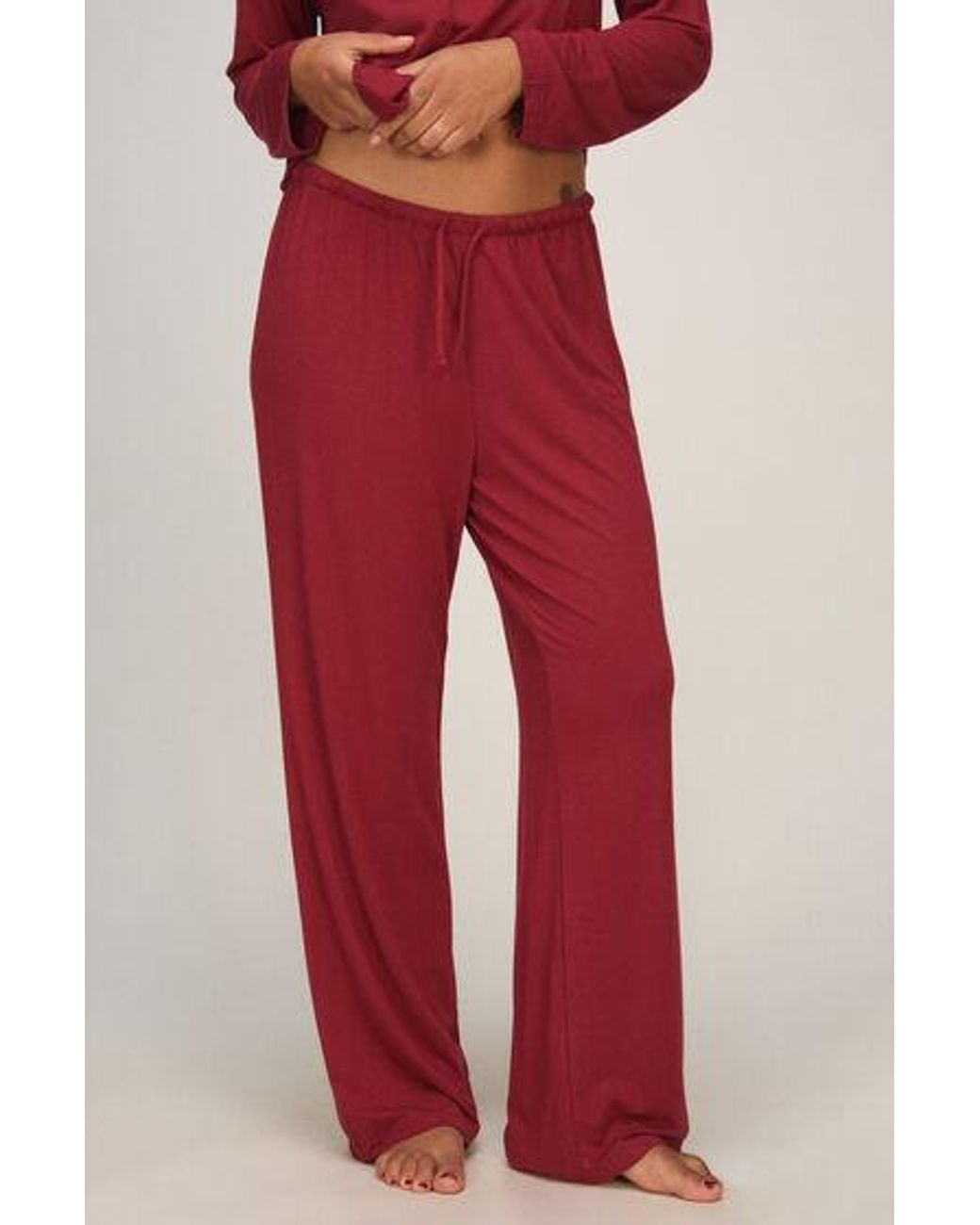 Hunkemöller Red Essential Jersey Pants