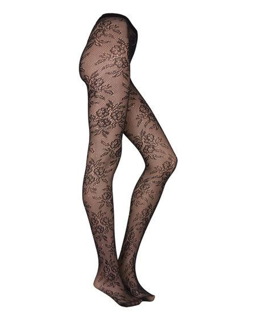 Hunkemöller Brown Tight Allover Lace Rhinestones