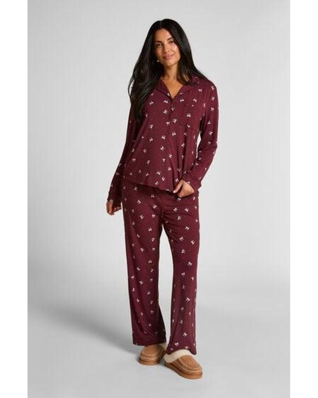 Hunkemöller Red Essential Jersey Long-Sleeved Jacket