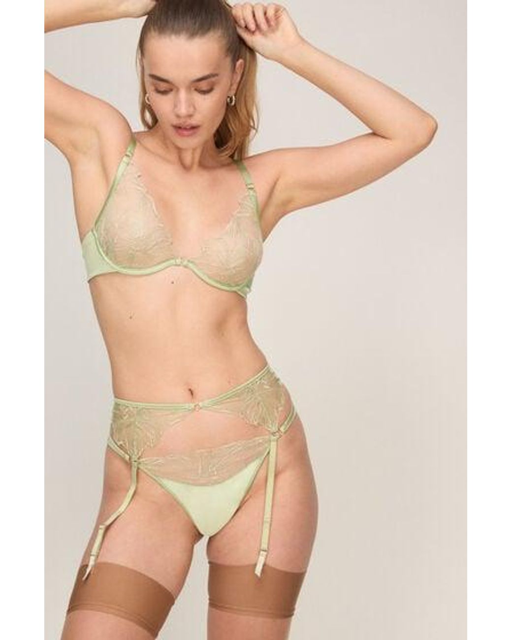 Hunkemöller Natural Suspender Belt Ellen