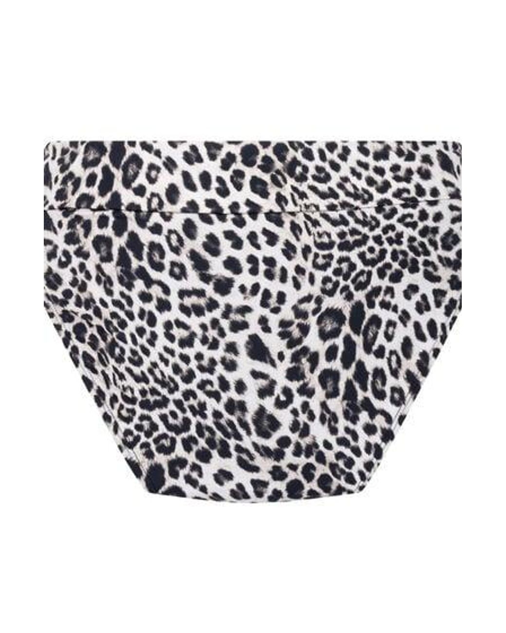 Hunkemöller Black Bikini Bottom Leopard