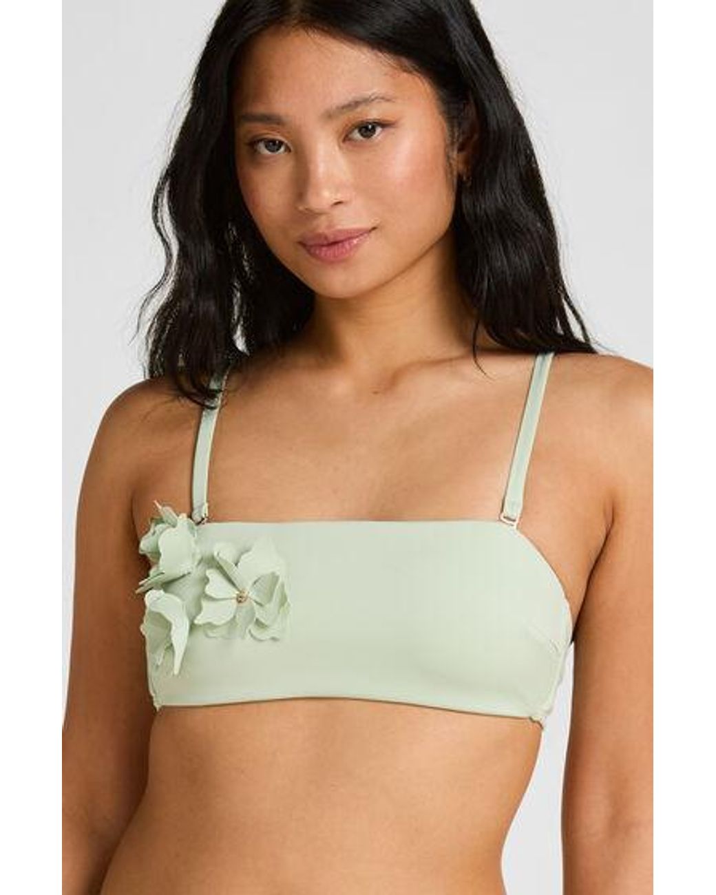 Hunkemöller Green Bandeau Bikini Top Tulum