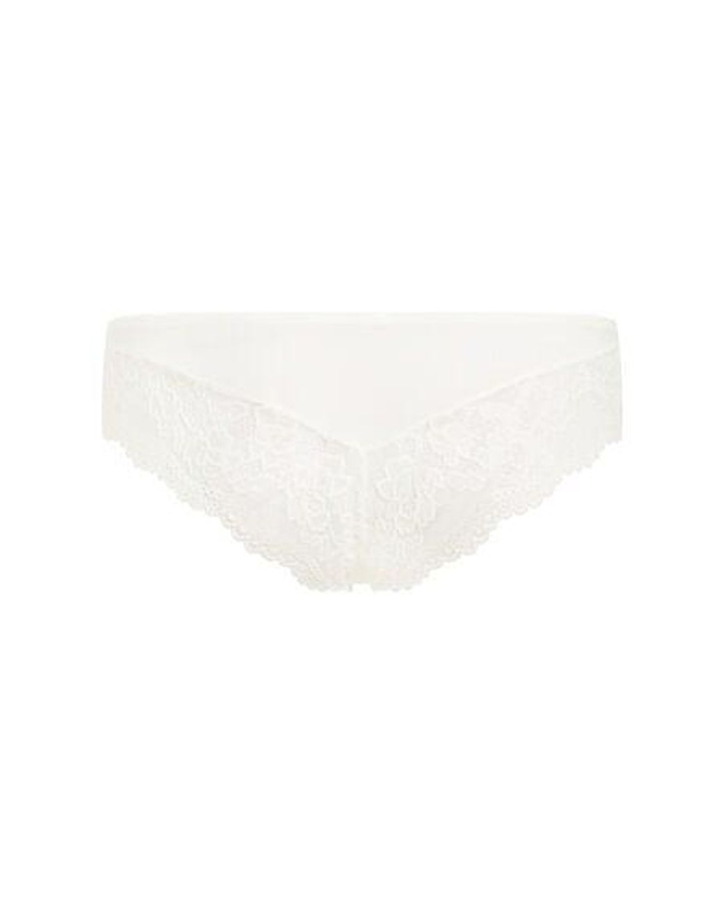Hunkemöller White Valencia Brazilian Shorts