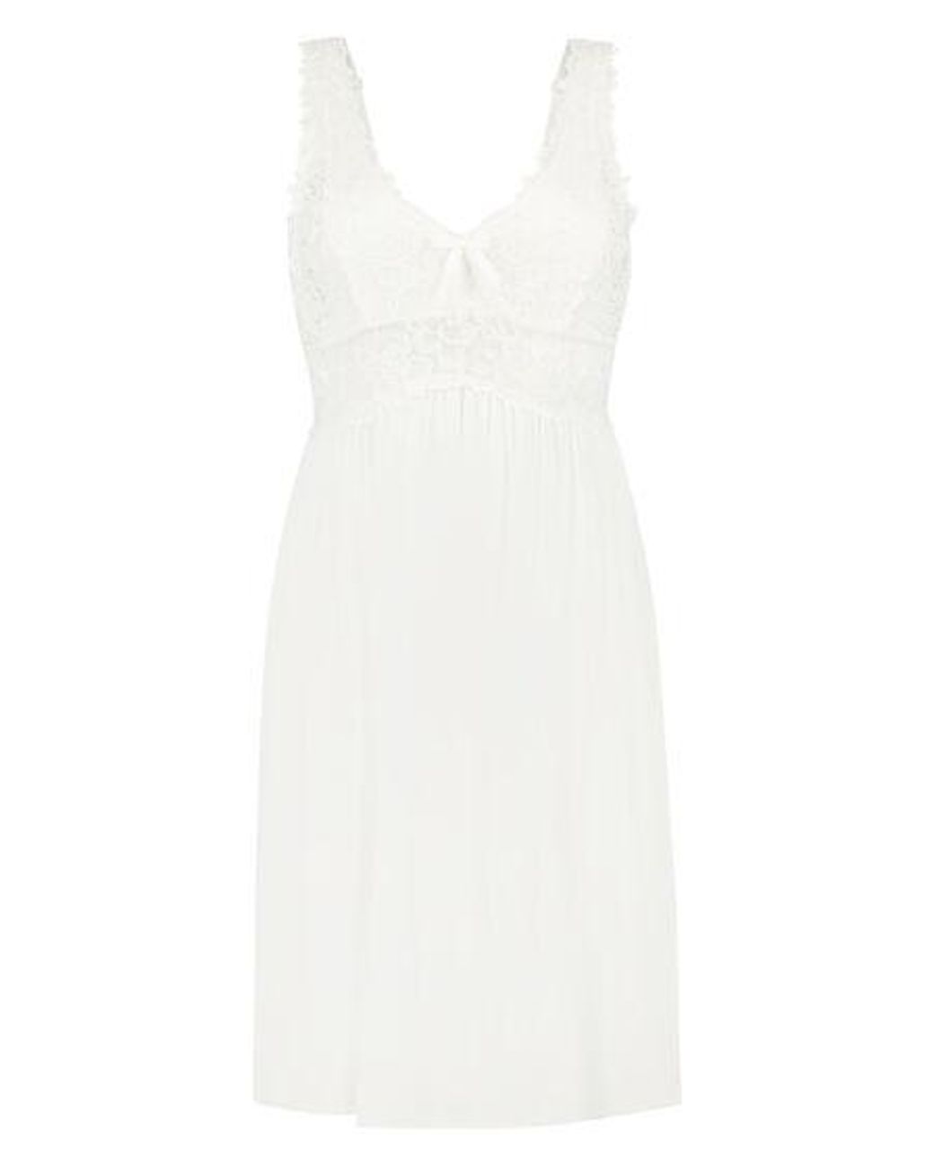 Hunkemöller White Nora Lace Slip Dress