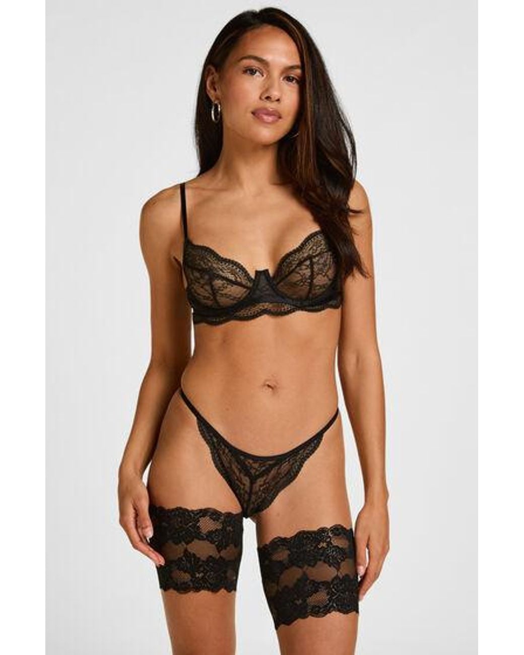 Hunkemöller Black Anti Chafing Lace Bands