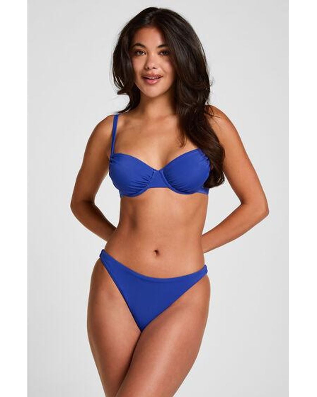 Hunkemöller Blue Highleg Bikini Bottom Bardolino
