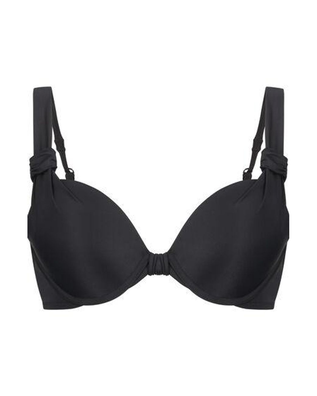 Hunkemöller Black Padded Underwired Bikini Top Luxe Cup E