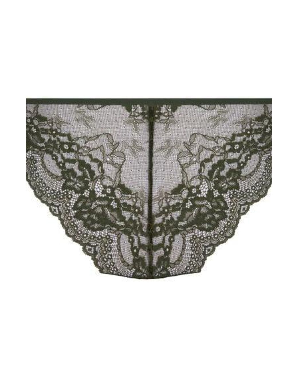 Hunkemöller Green Invisible Lace Back Brazilian