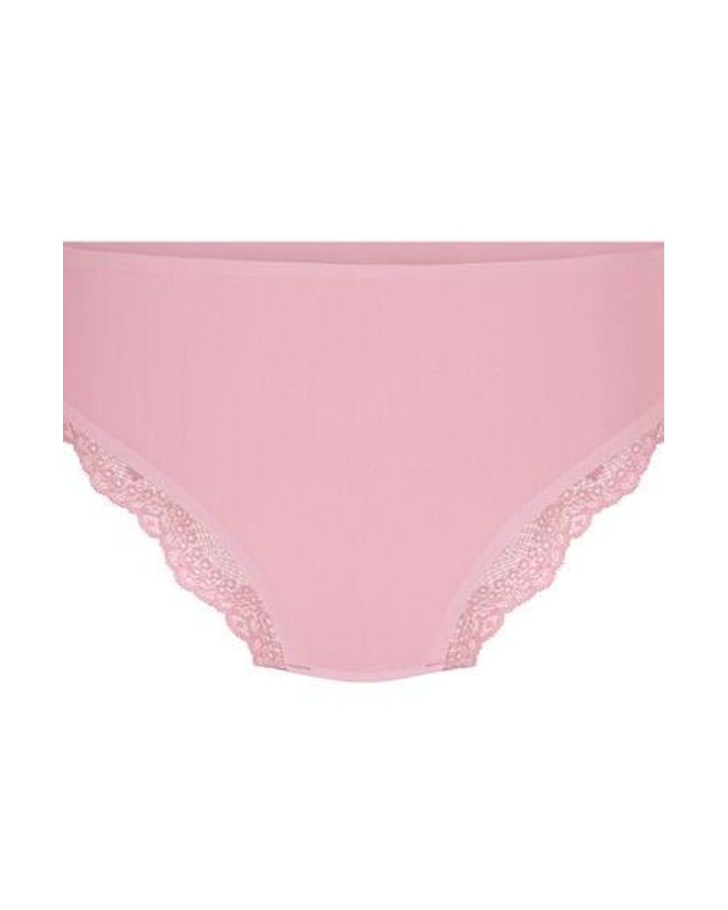 Hunkemöller Pink Invisible Lace Back Brazilian