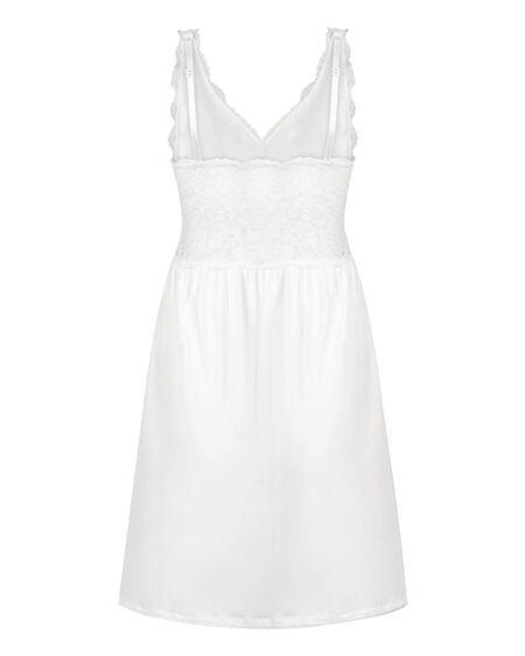 Hunkemöller White Nora Lace Slip Dress