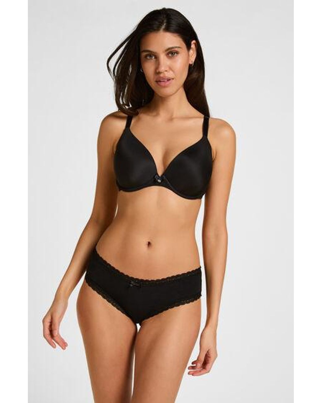 Hunkemöller Black Georgia Cotton Brazilian