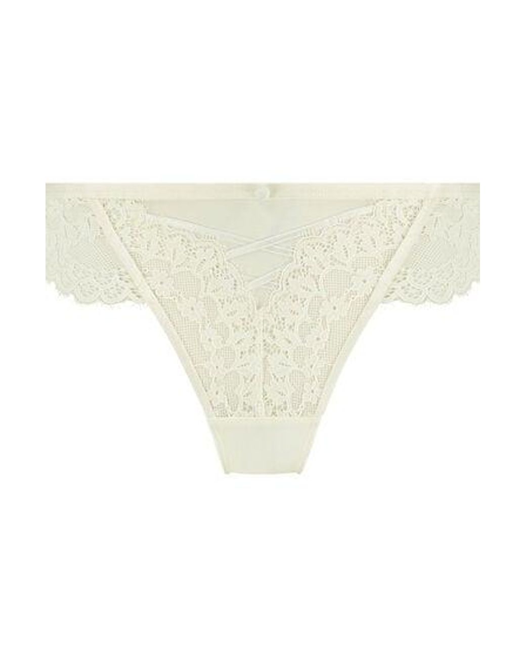 Hunkemöller White Daisy Thong