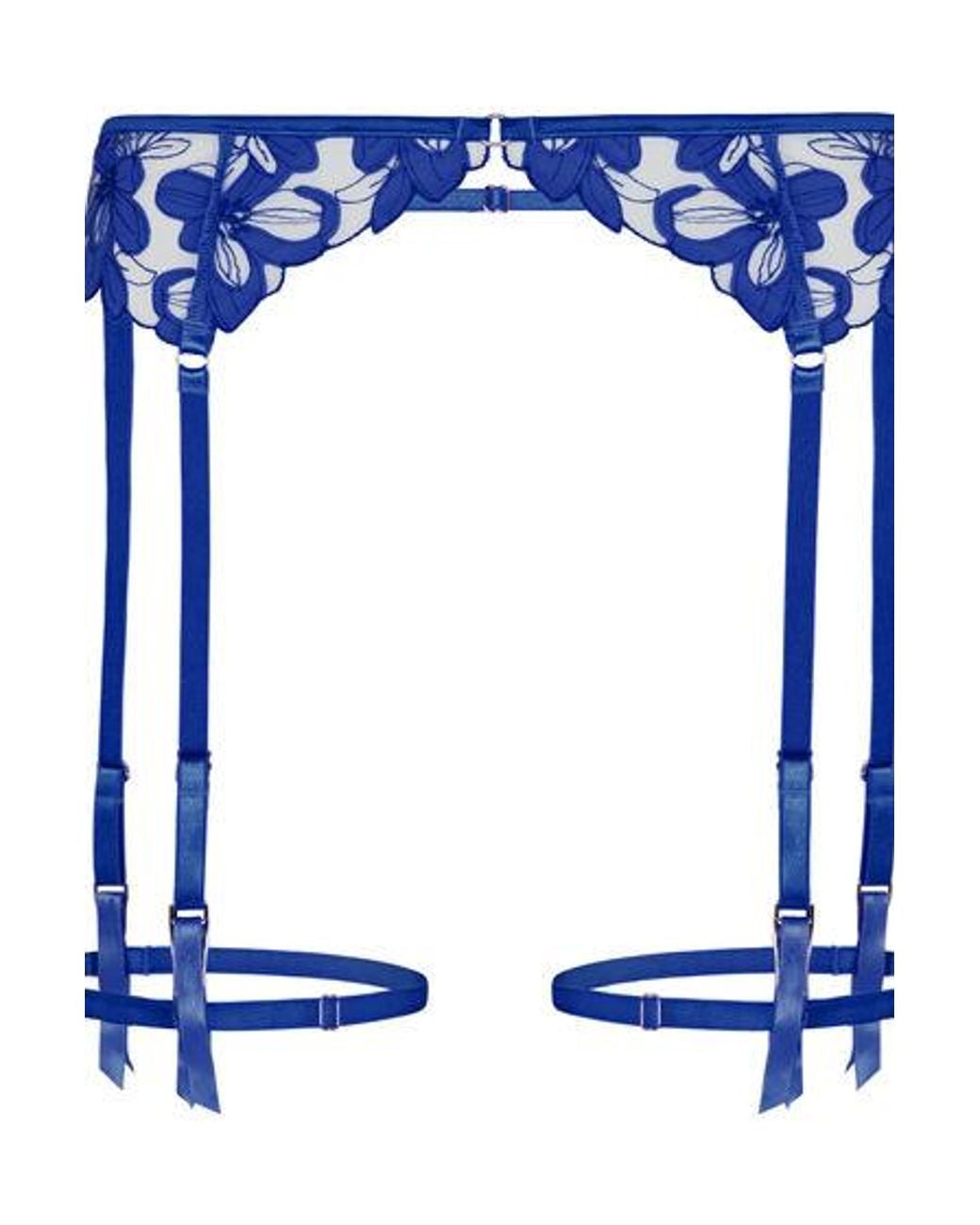 Hunkemöller Blue Suspenderbelt Beatrice