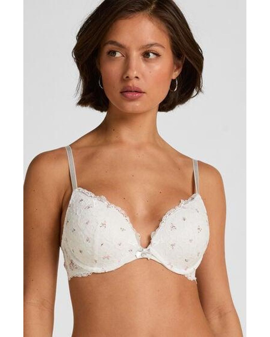 Hunkemöller White Marine Padded Underwired Push-Up Bra