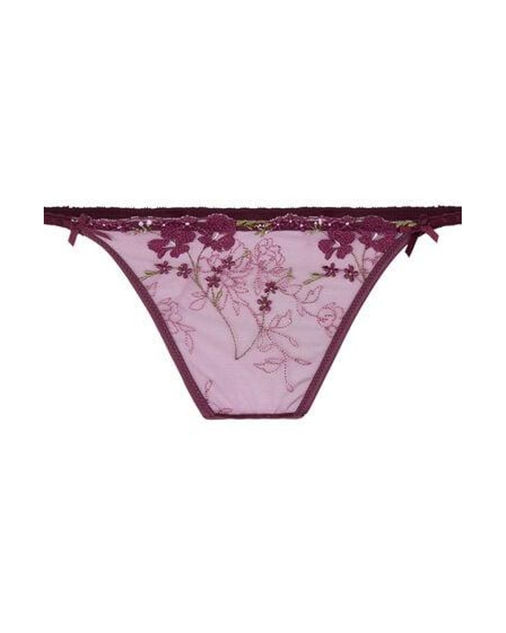 Hunkemöller Purple Peonie Highleg Thong