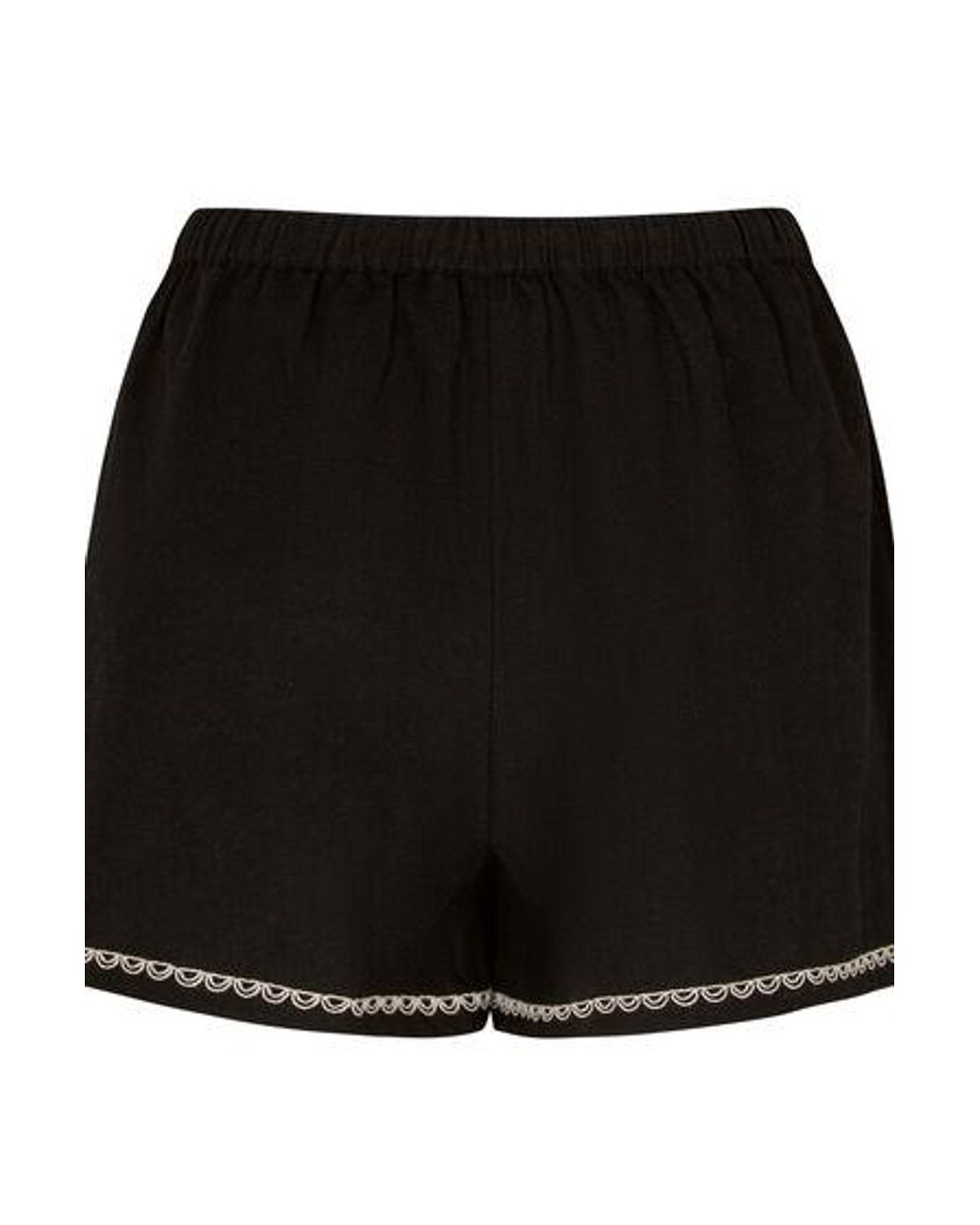 Hunkemöller Black Beach Shorts Palm