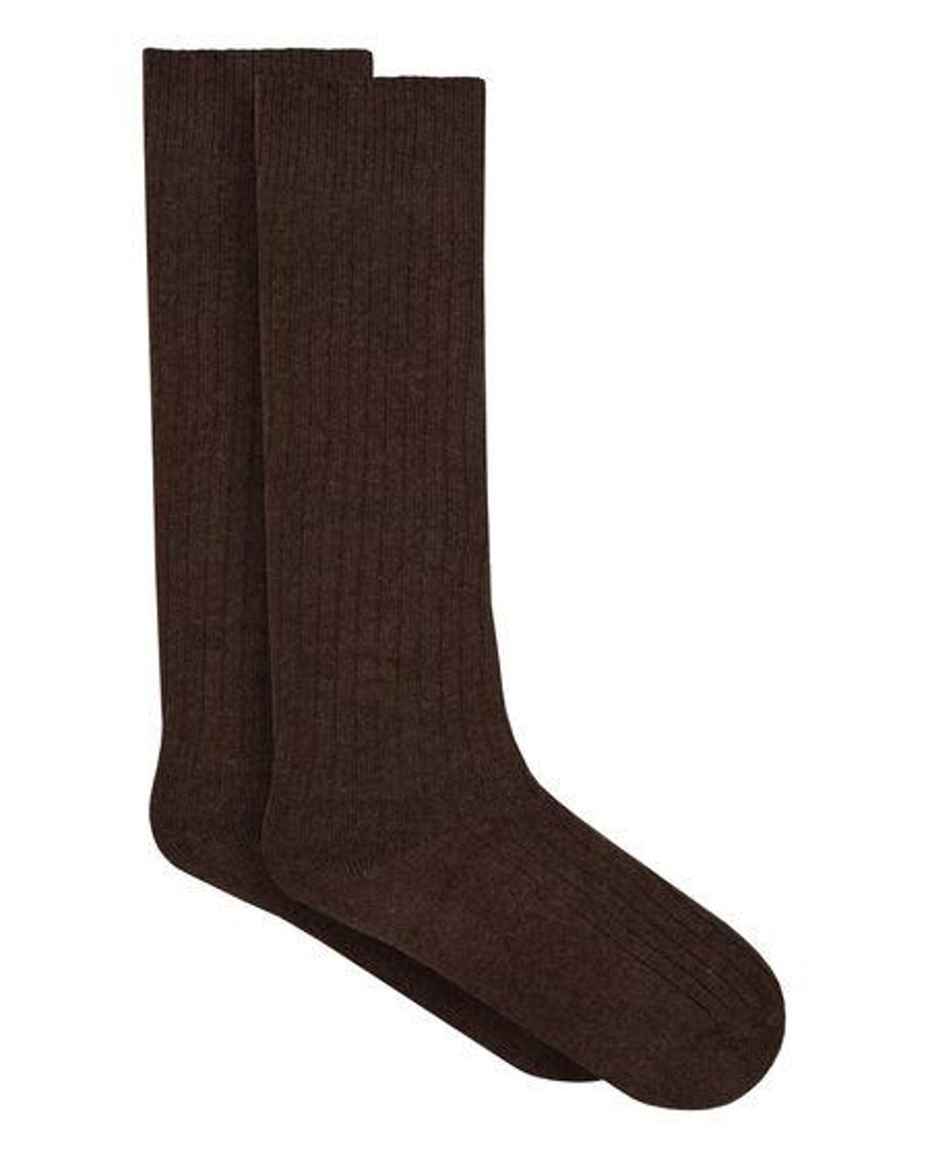 Hunkemöller Brown Cashmere Blended Socks