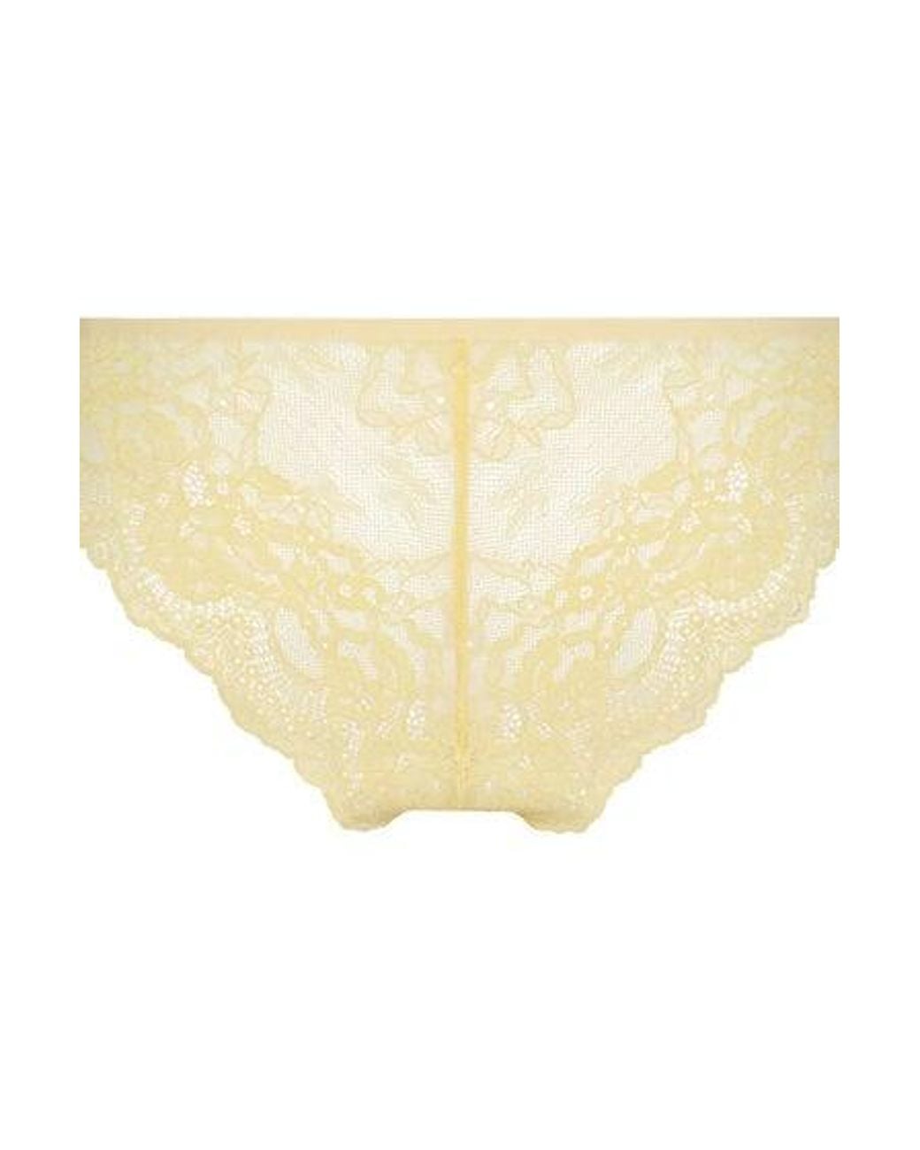 Hunkemöller Yellow Invisible Lace Back Brazilian