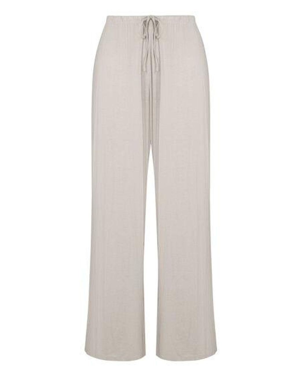 Hunkemöller Gray Pyjama Pants Striped Jersey